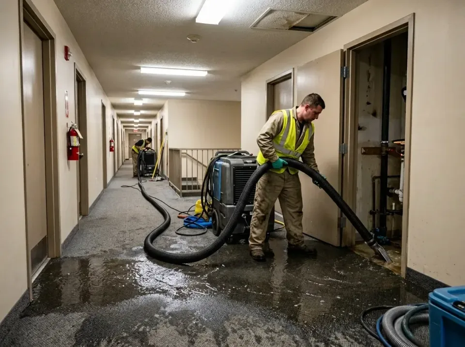 multi-unit-apartment-hallway-f-005 — frequently asked questions, Emergency Burst Pipe Water Extraction & Removal in Norristo…